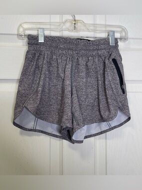 Lululemon Tracker Short V *4" Heather Lux Multi Black Sz 4